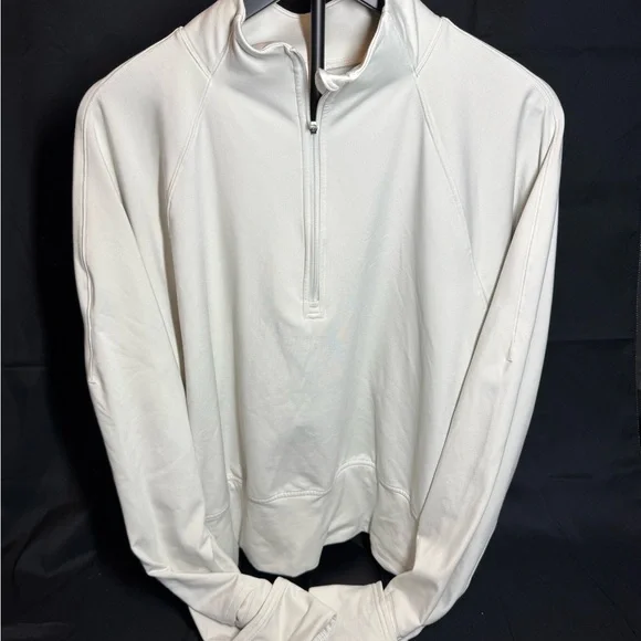 Lululemon Athletica Cream Quarter-Zip Pullover - Picture 2 of 4